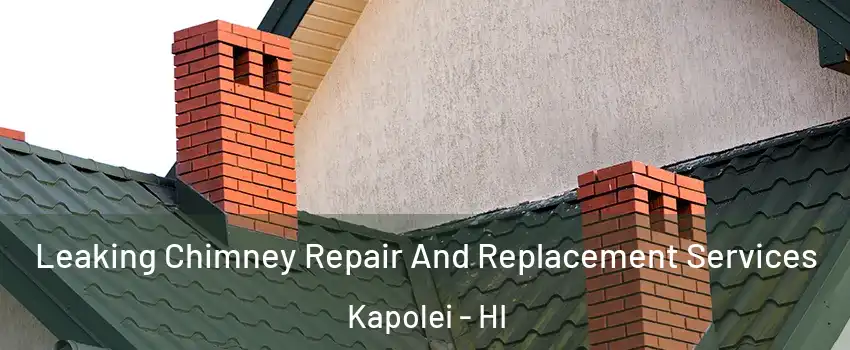  Leaking Chimney Repair And Replacement Services Kapolei - HI